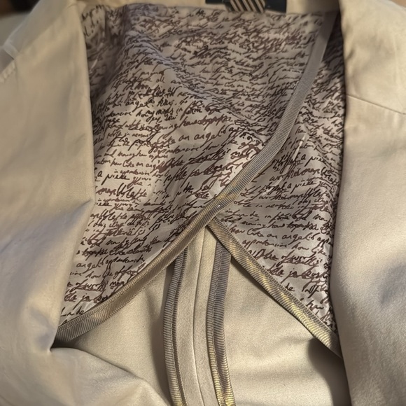 1… like no other khaki light tan 100% cotton single two button front blazer 48R - Picture 5 of 11